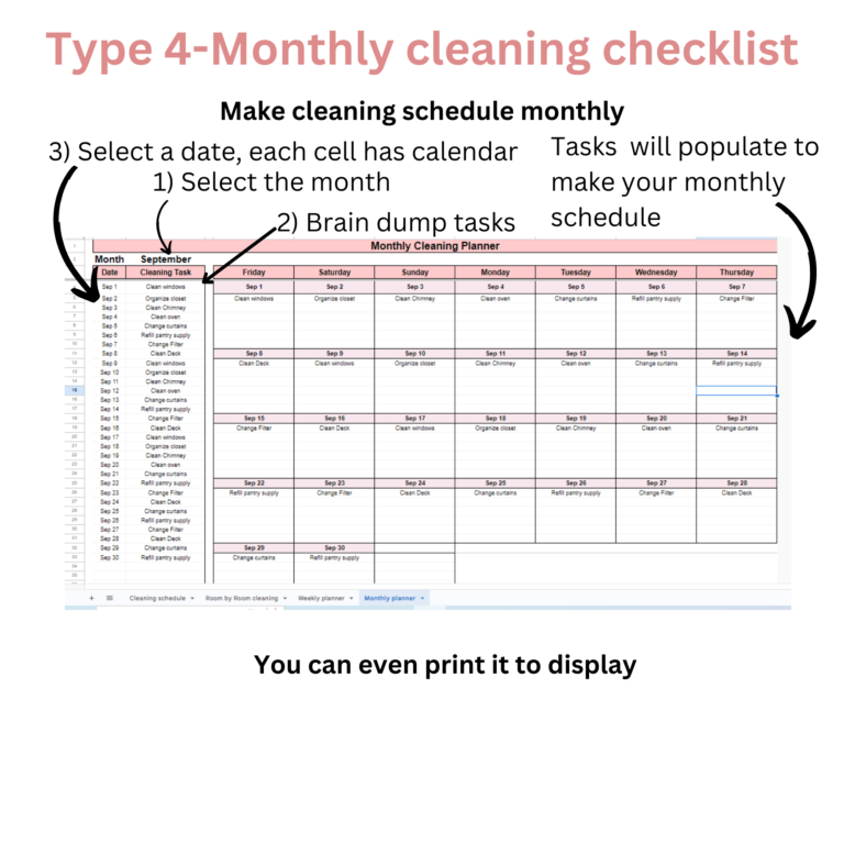 Realistic cleaning schedule for working mom - For Busy Bee's
