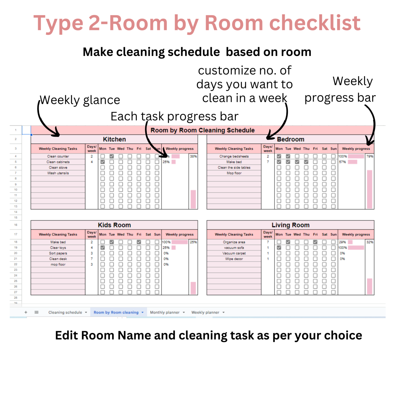 Realistic cleaning schedule for working mom - For Busy Bee's