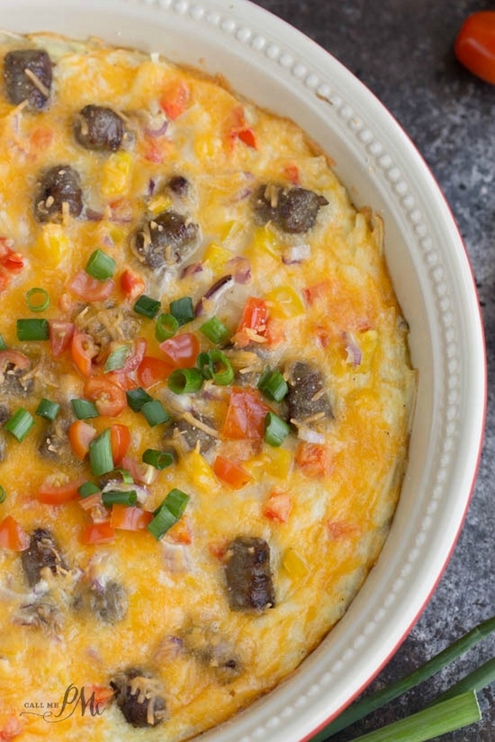 Cheesy Sausage Hash Brown Casserole