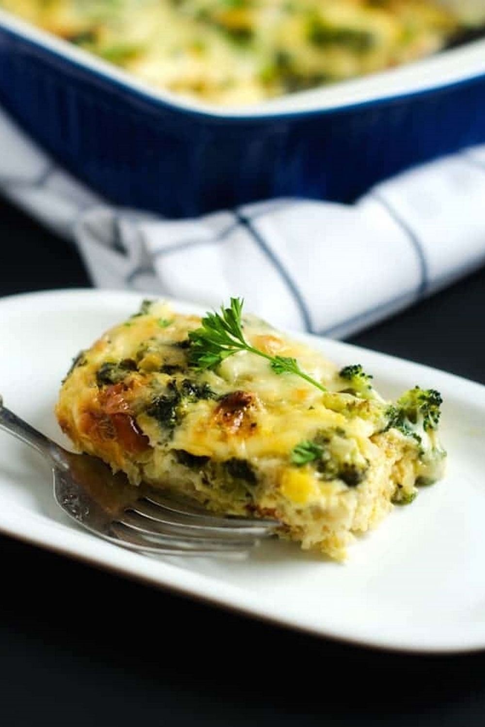 Broccoli Kale Quinoa Breakfast Casserole