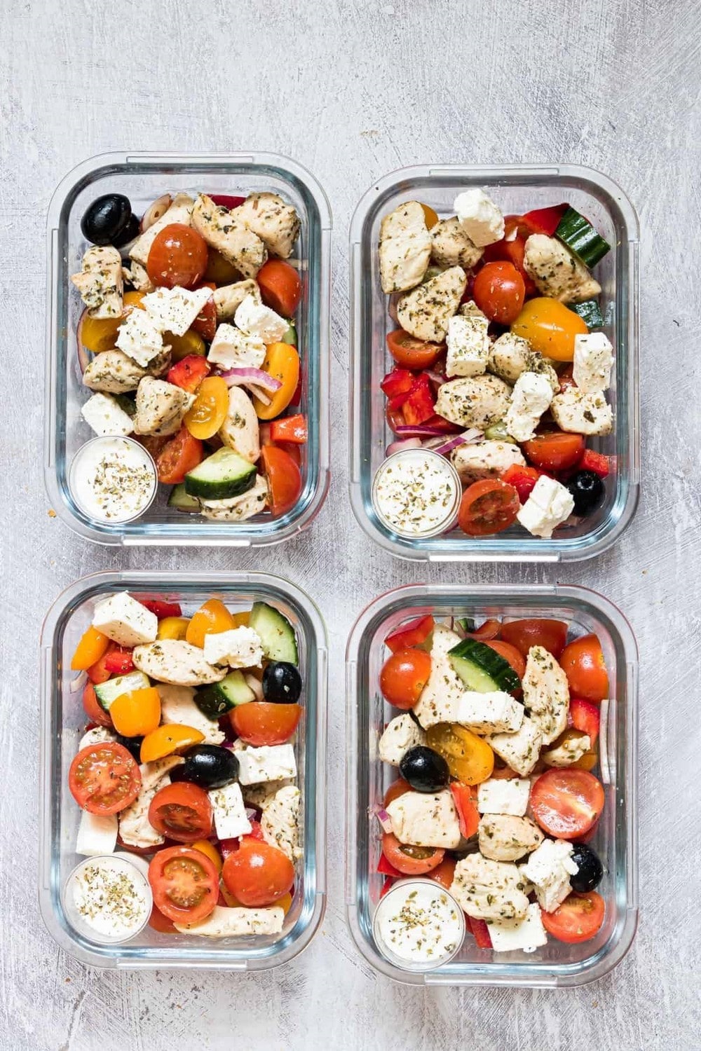 Greek Chicken Meal Prep Bowls