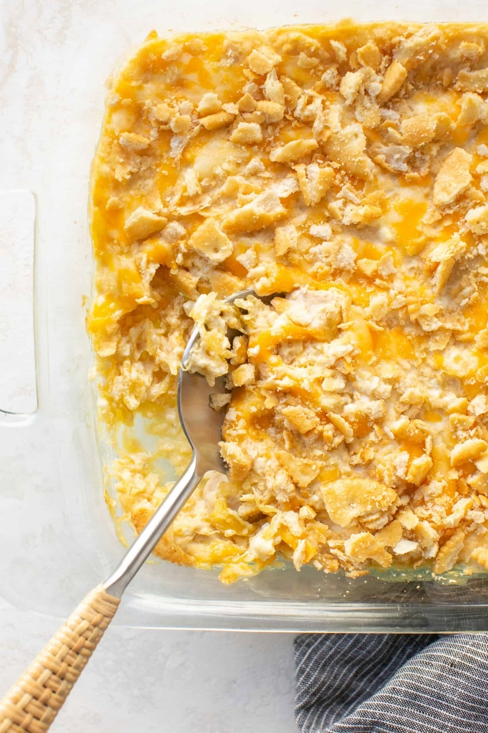 Ritzy Chicken Spaghetti Squash Casserole
