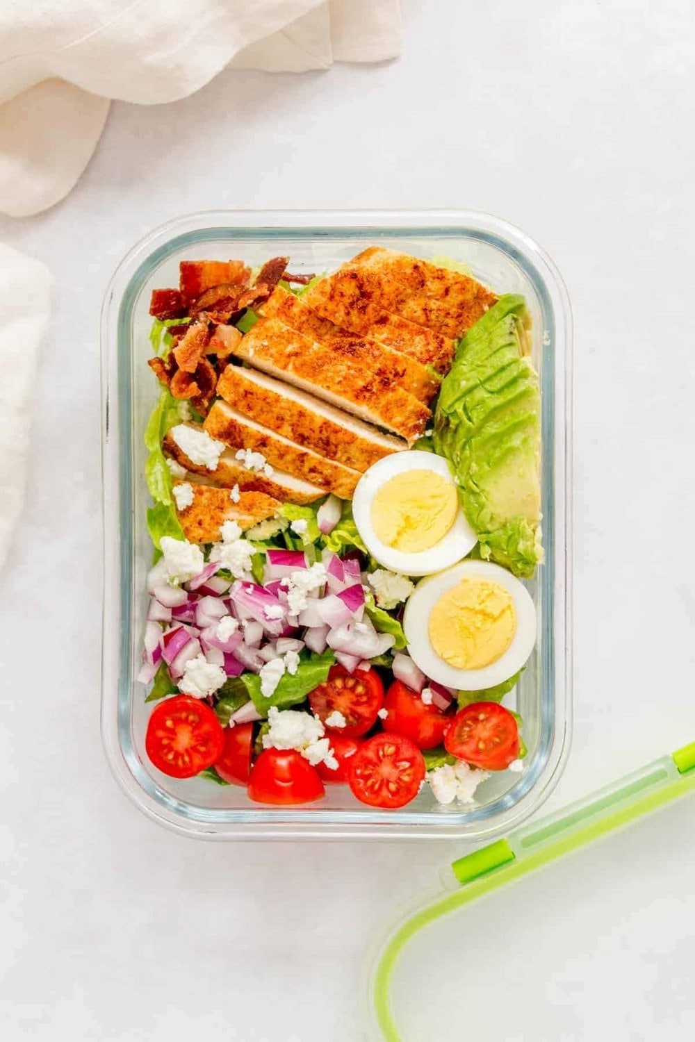 Chicken Cobb Salad Meal Prep