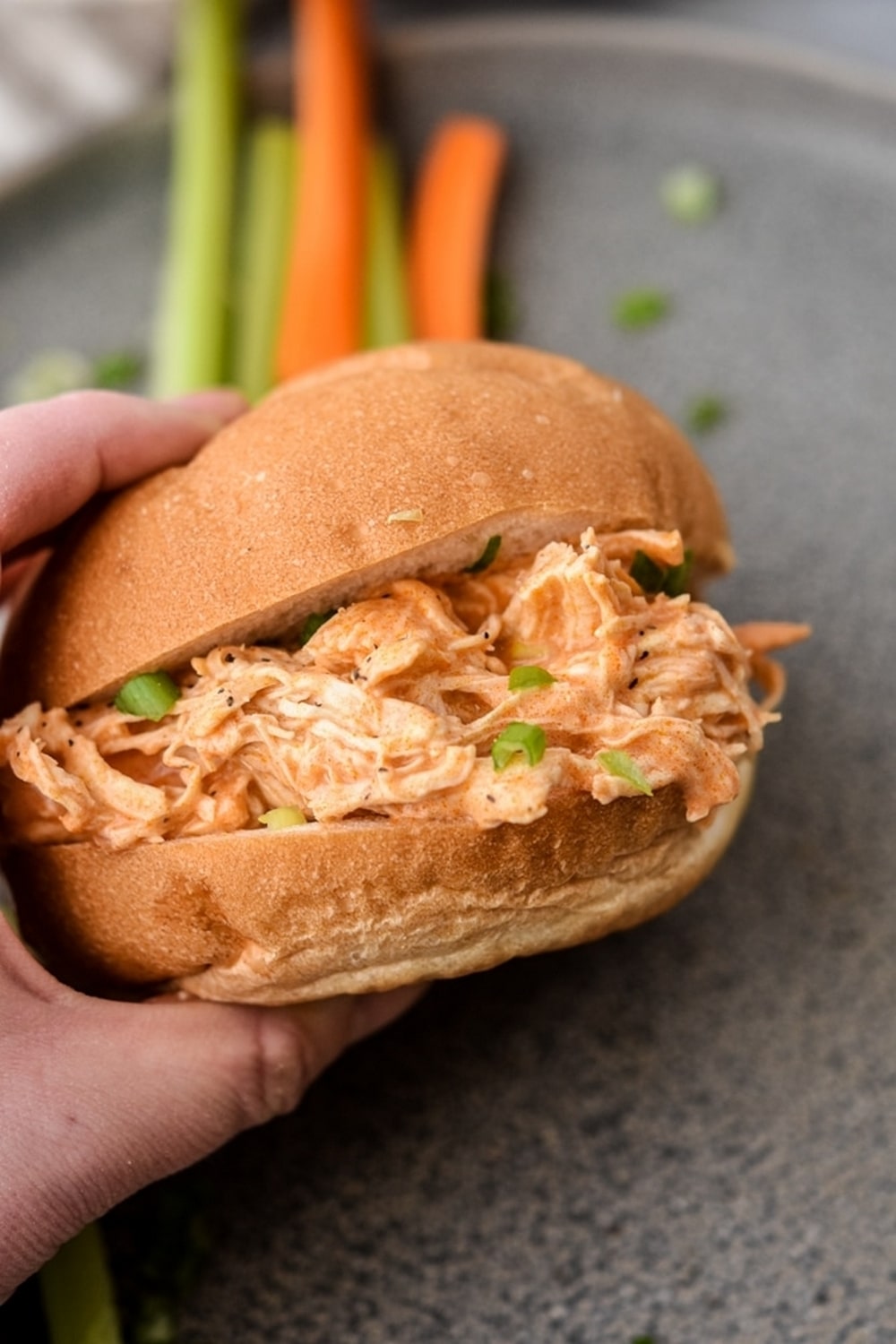 Instant Pot Buffalo Chicken Sliders Meal Prep