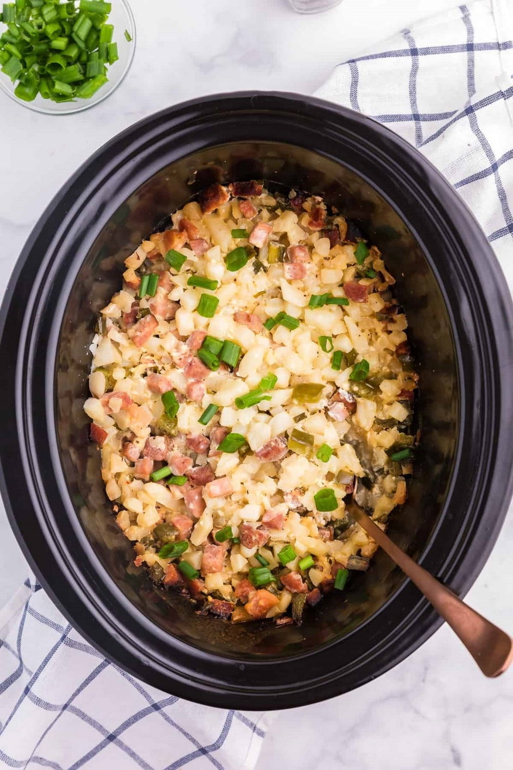 Slow Cooker Ham Potato Hash