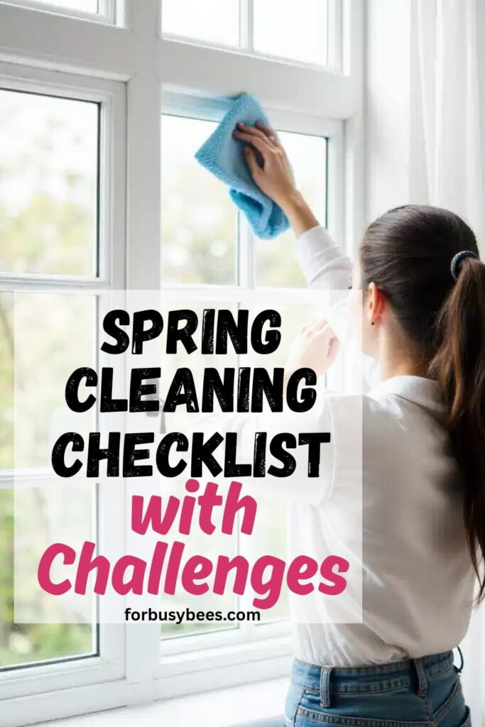 spring cleaning checklist with challenges