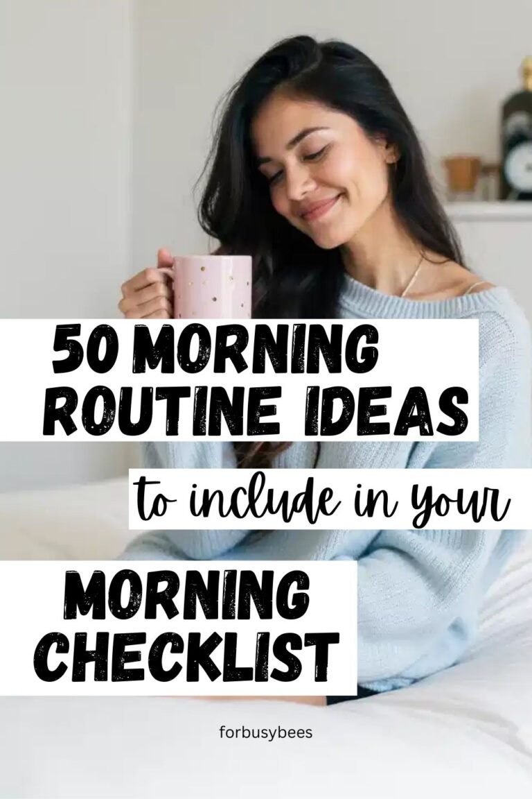 Morning Routine ideas and checklist