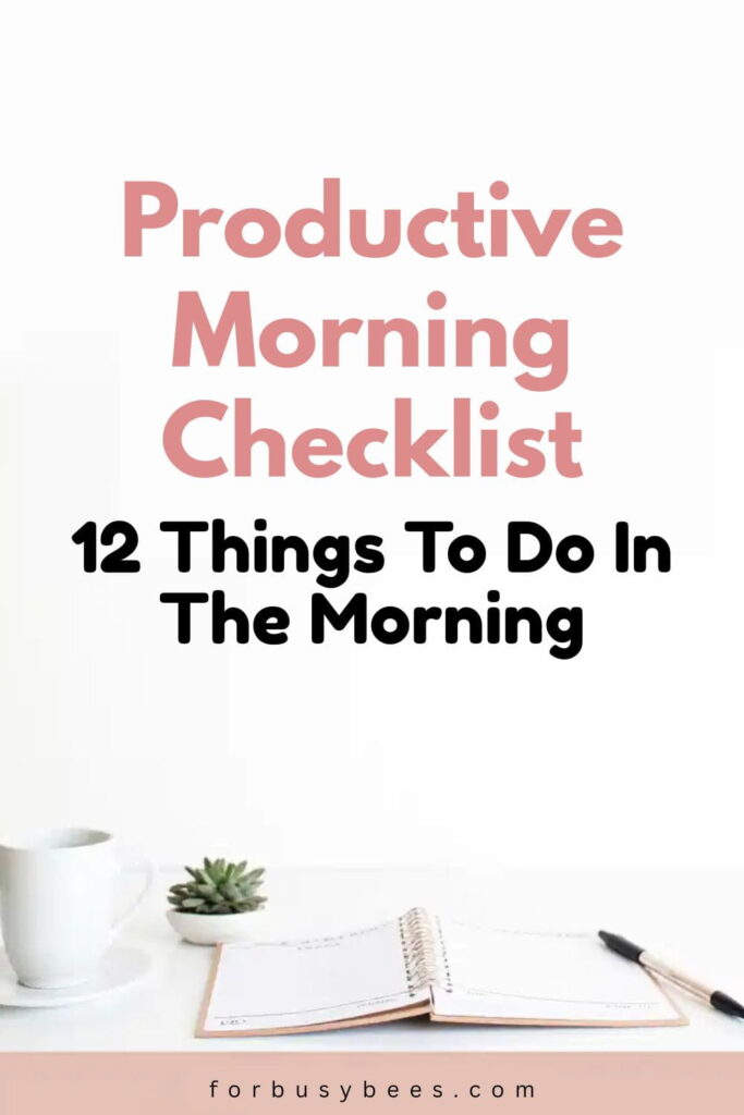 Productive Morning Checklist