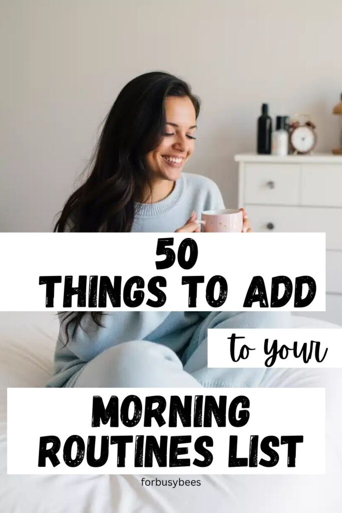 morning routine lists