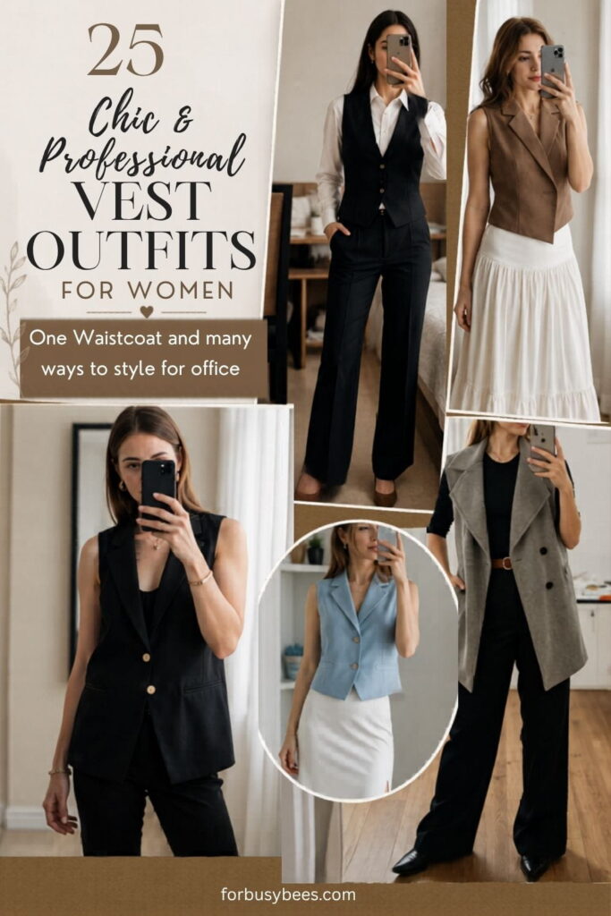 Women Vest Outfits For office