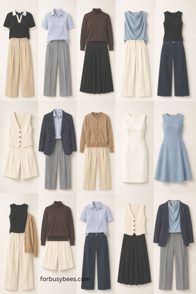 Chic Business Casual Capsule Wardrobe Ideas